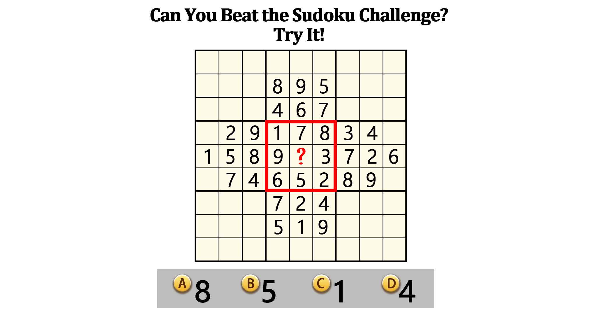 ¿Puedes superar el desafío Sudoku? ¡Inténtalo! ¿Puedes superar el desafío Sudoku?
